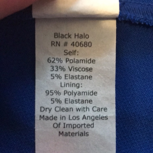 Black Halo Vivid Blue Fit and Flare All Occasion Dress - Picture 8 of 9